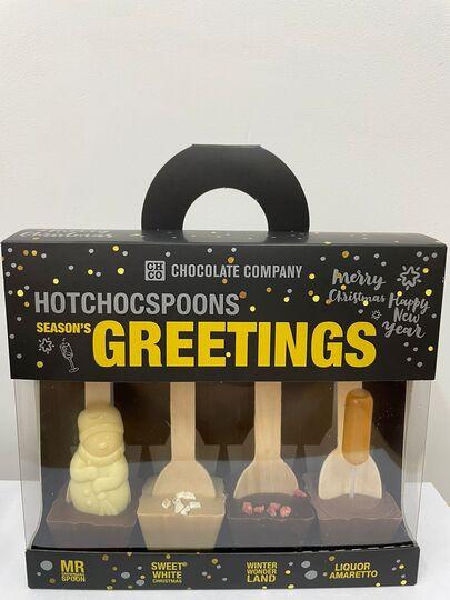  Набор шоколадных ложек «SEASON`S GREETINGS» (4 ложки по 50 гр), 200гр в Асбесте