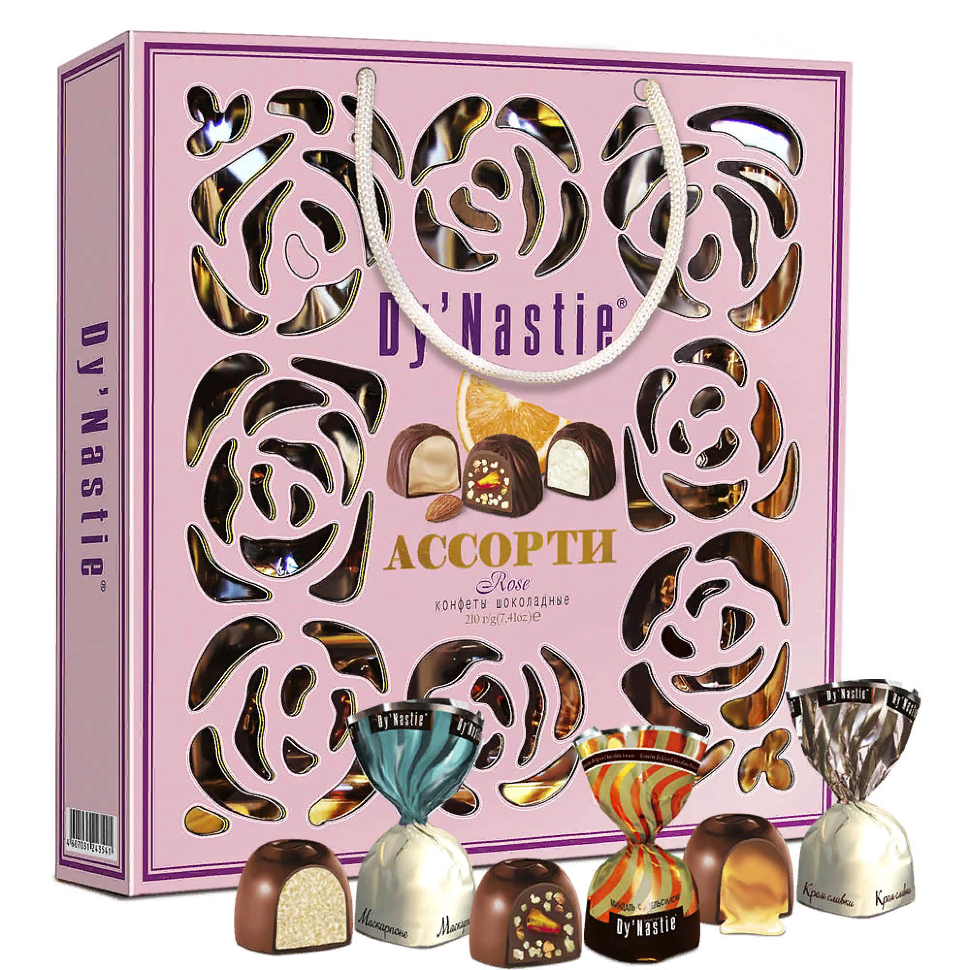  Династия Сумка 170г Конфеты "Ассорти ROSE"    в Асбесте