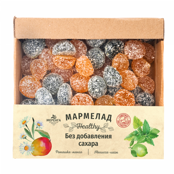 №1 Меренга Мармелад в кокосовой обсыпке Ромашка+Мелисса , 800г     в Асбесте