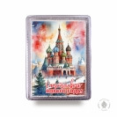 №1 Пряник 600г новогодний Храм Василия Блаженного (в подарочной пластиковой упаковке) в Асбесте